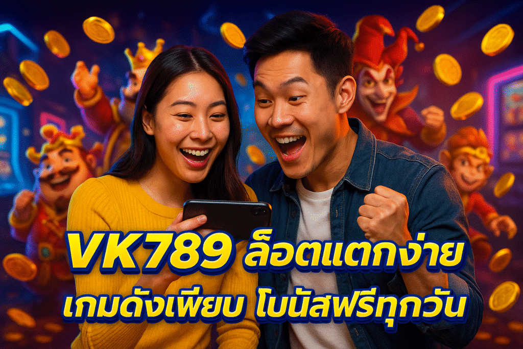 VK789 สล็อตแตกง่าย เกมดังเพียบ โบนัสฟรีทุกวัน